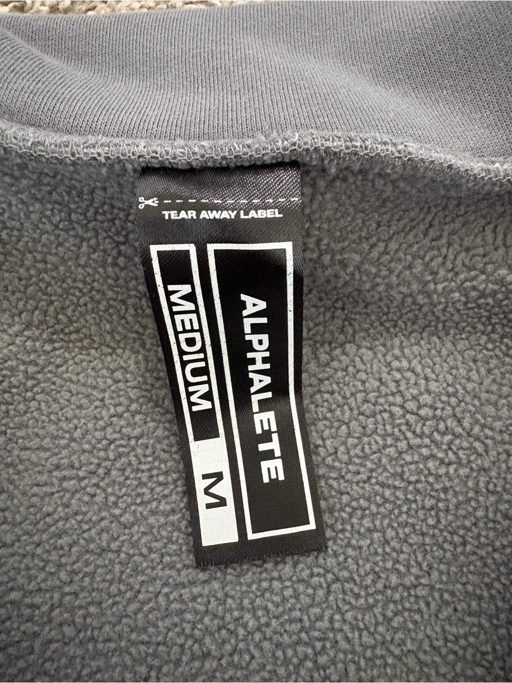 Alphalete Men's Grey Zip-Front Sweater Jacket